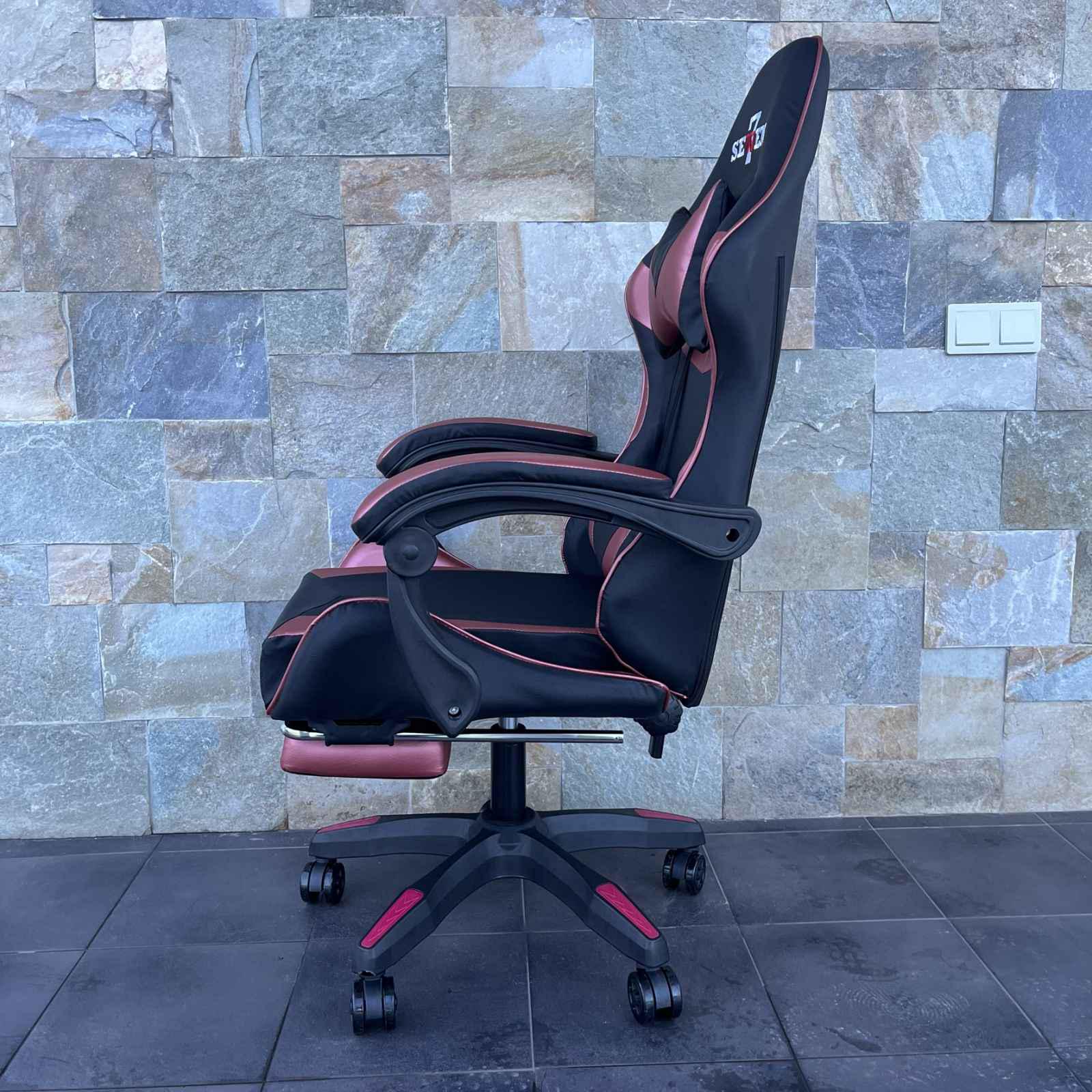 Кресло компьютерное геймерское SEWEN 730 Черный/Золотой (9869740) - фото 5 Кресло компьютерное геймерское SEWEN 730 Черный/Золотой (9869740) - фото 5