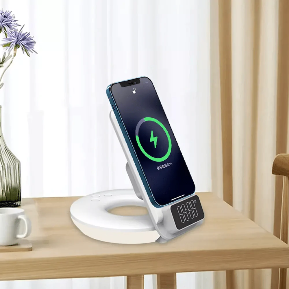 Бездротовий зарядний пристрій WiWU M11 Wireless Fast Charger with Time Clock and Backligh - фото 6 Бездротовий зарядний пристрій WiWU M11 Wireless Fast Charger with Time Clock and Backligh - фото 6
