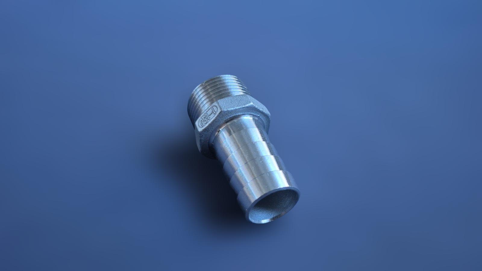 Штуцер шланговый резьбовой DN25 AISI304 BSPP елка н/ж сталь ЗР 25 мм 1" (29203186) - фото 5 Штуцер шланговый резьбовой DN25 AISI304 BSPP елка н/ж сталь ЗР 25 мм 1" (29203186) - фото 5