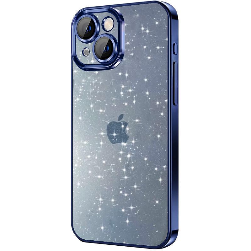 Противоударный чехол TPU+PC Glittershine для Apple iPhone 12 (6.1") Dark Blue