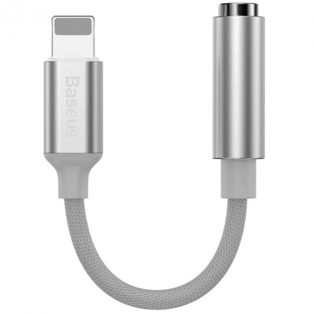 Переходник адаптер Baseus CALL3-02 Lightning Male to 3,5 мм Female White