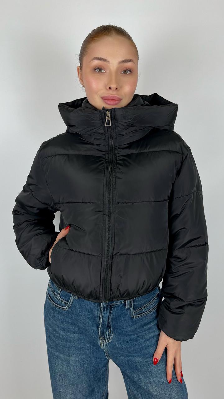 Куртка жіноча зимова р. 42 Чорний (#9067-04) - фото 3 Куртка жіноча зимова р. 42 Чорний (#9067-04) - фото 3