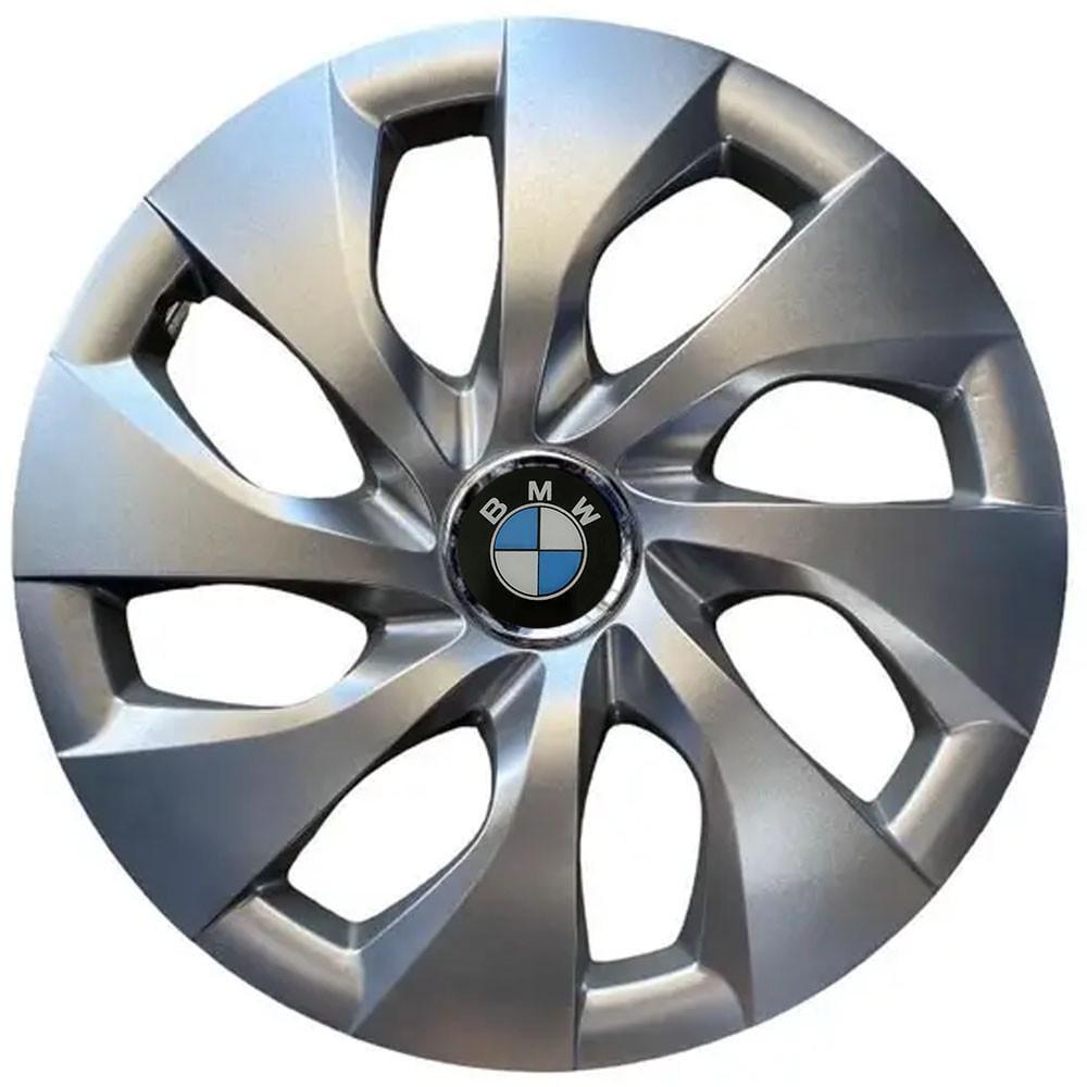 Колпаки SJS 416 с логотипом BMW R16 4 шт. Серебристый (2654562466)