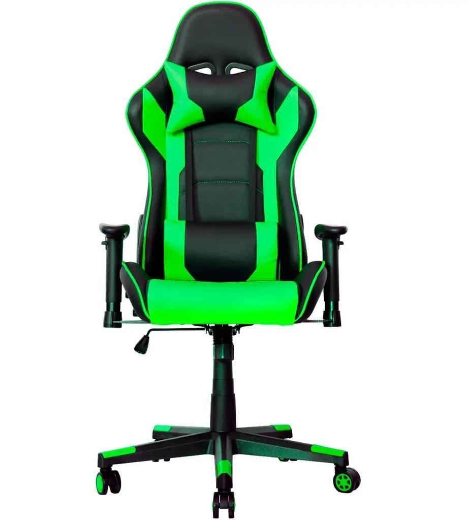 Кресло игровое Frimecom Med Черно-зеленый (28745730)