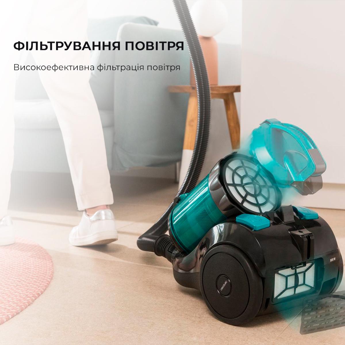 Пилосос циліндричний Conga Rockstar Multicyclonic Compact Plus (00-00077991) - фото 5