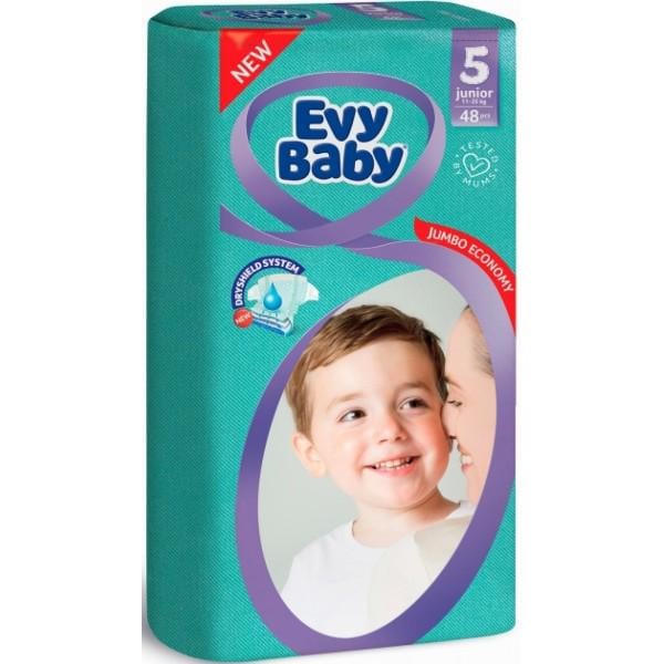 Підгузки дитячі Evy Baby Maxi Jumbo р. 5 11-25 кг 48 шт.