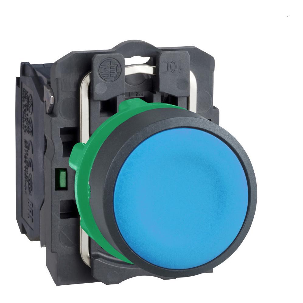 Кнопка керування Schneider Electric Harmony XB5 1NO 22 мм Синій (XB5AA61) Кнопка керування Schneider Electric Harmony XB5 1NO 22 мм Синій (XB5AA61)