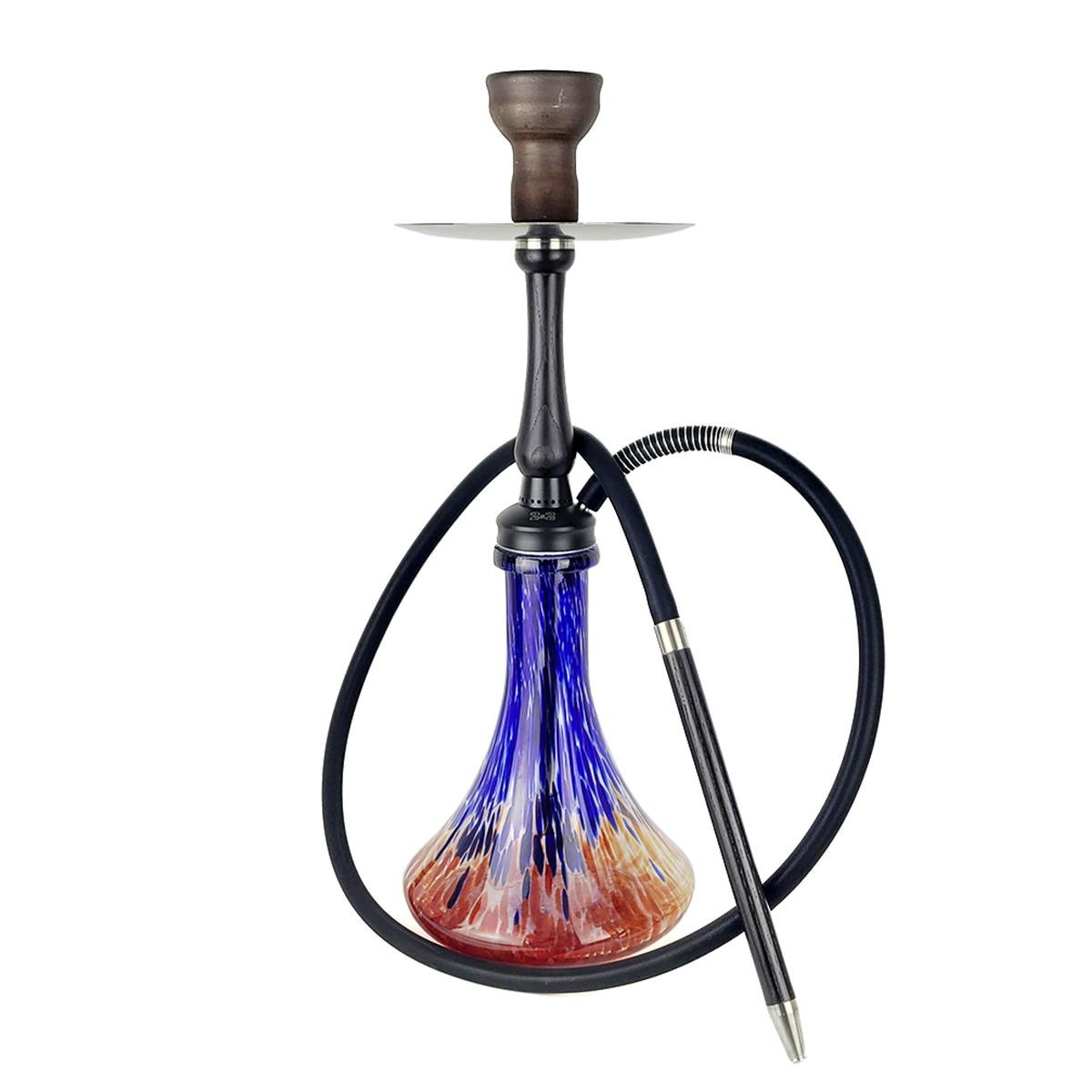 Кальян 2х2 Hookah Medium Black Craft XL Red/Blue - фото 1