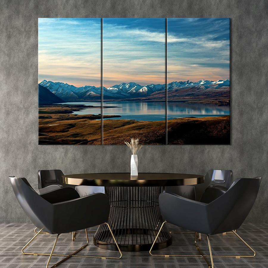 Картина природа Горное озеро Текапо 128x81 см (A1161-3)