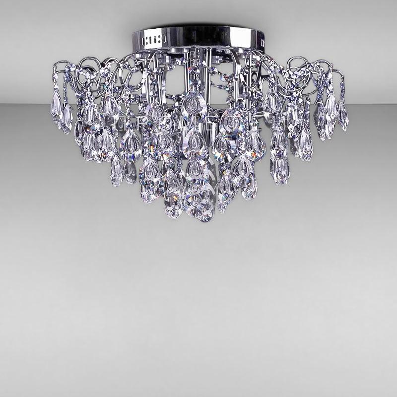 Люстра хрустальная потолочная Light House NM-17070/6+6 CR Хром (16211)