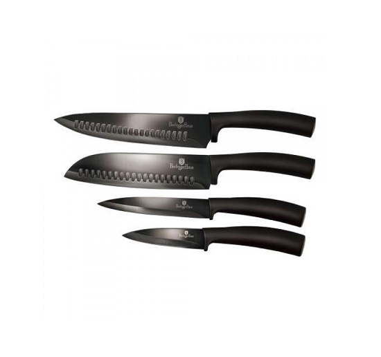 Набір ножів Berlinger Haus Metallic Line Shiny Black Edition 4 пр. (BH-2647)