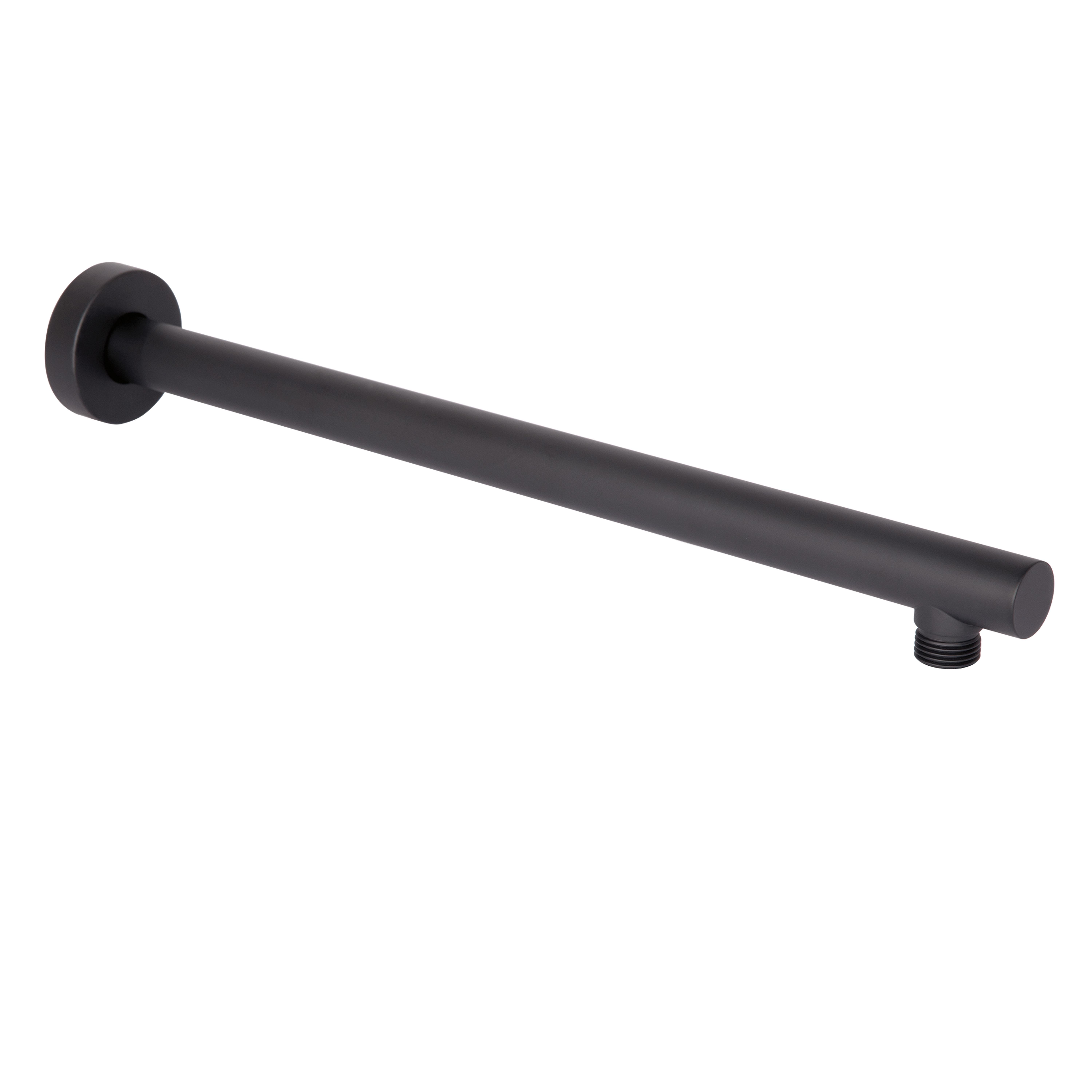 Кронштейн настенный Q-tap Trubice QTTRU120BLM45927 для верхнего душа 400 мм Черный (231972)