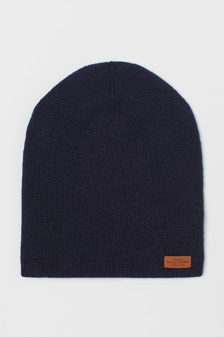 Шапка для хлопчика H&amp;M 12-14 років 158-170 см Темно-синій (0771328003)