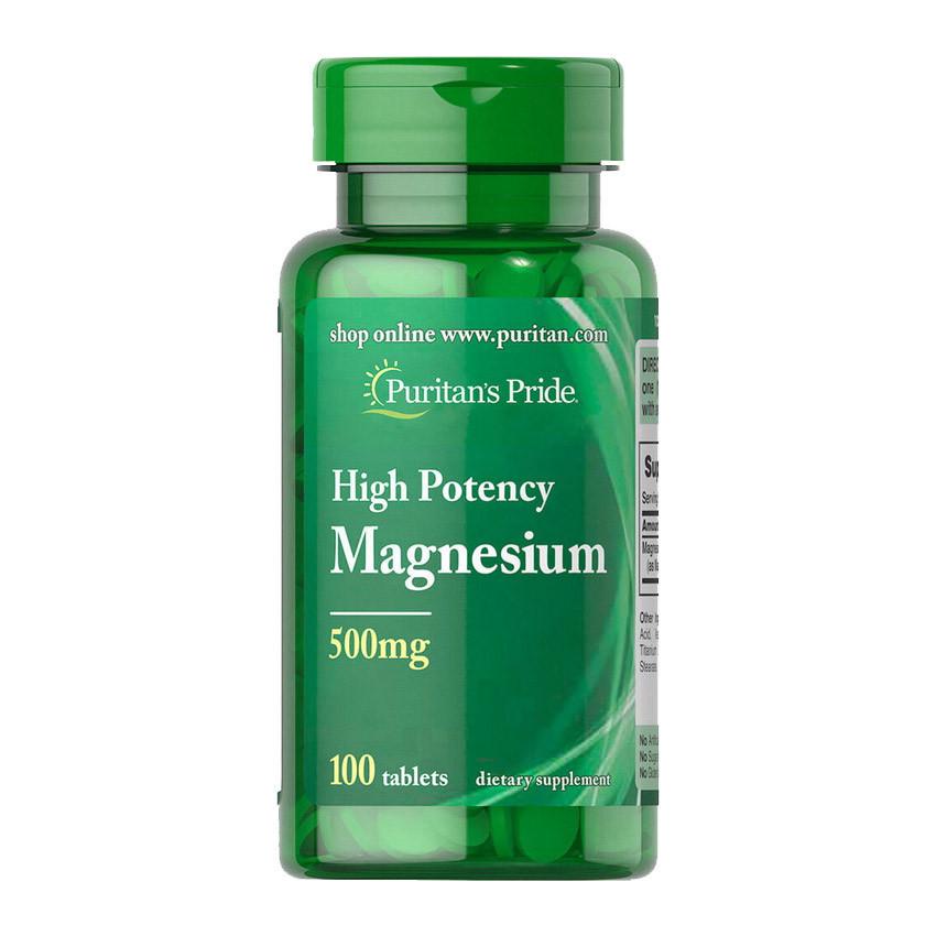 Магний Puritan's Pride Magnesium High Potency 500 мг 100 капс. (08810-01)