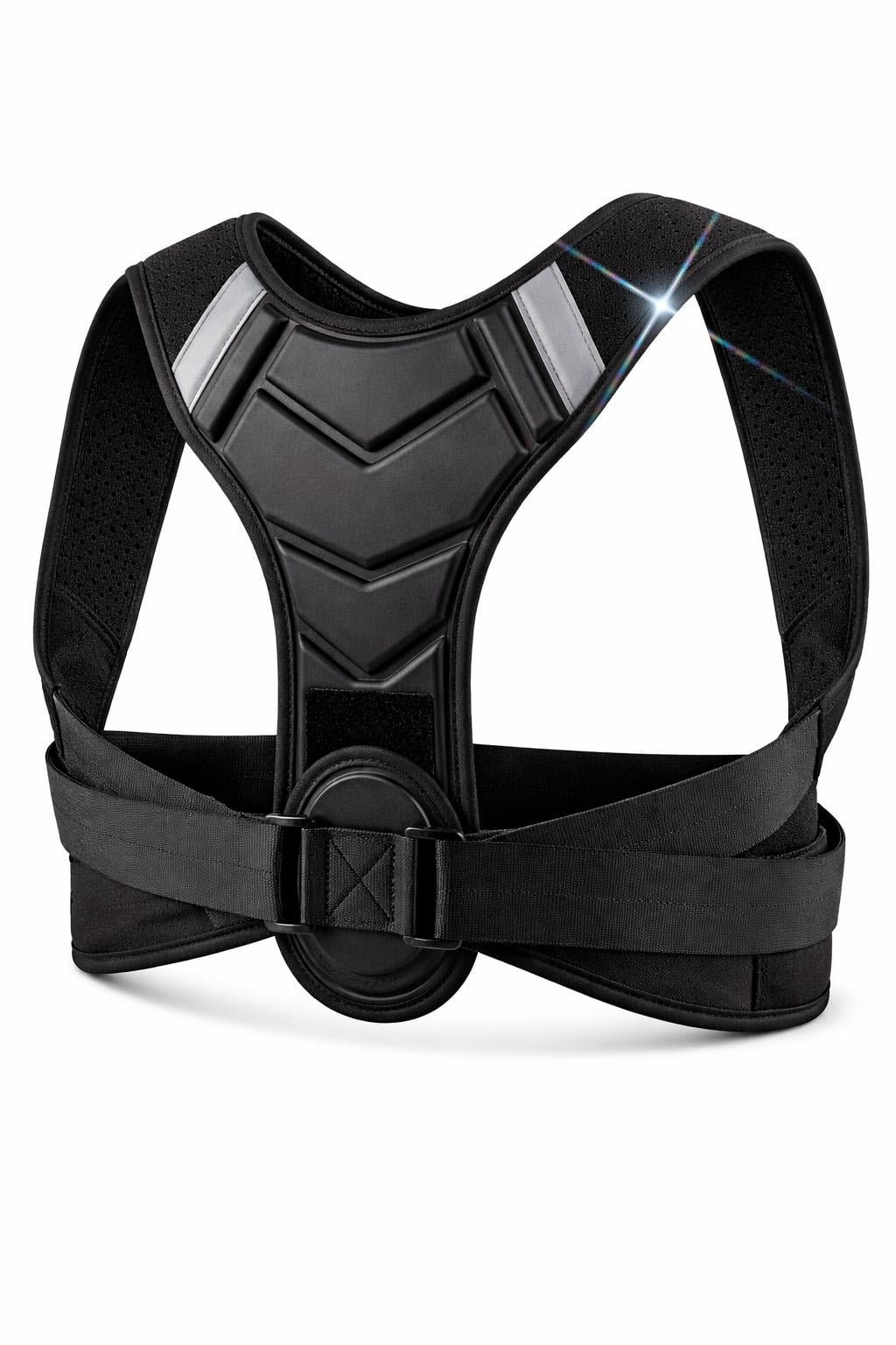 Корректор осанки для спины BRS ортопедический для спины эластичный L Black (584881690)