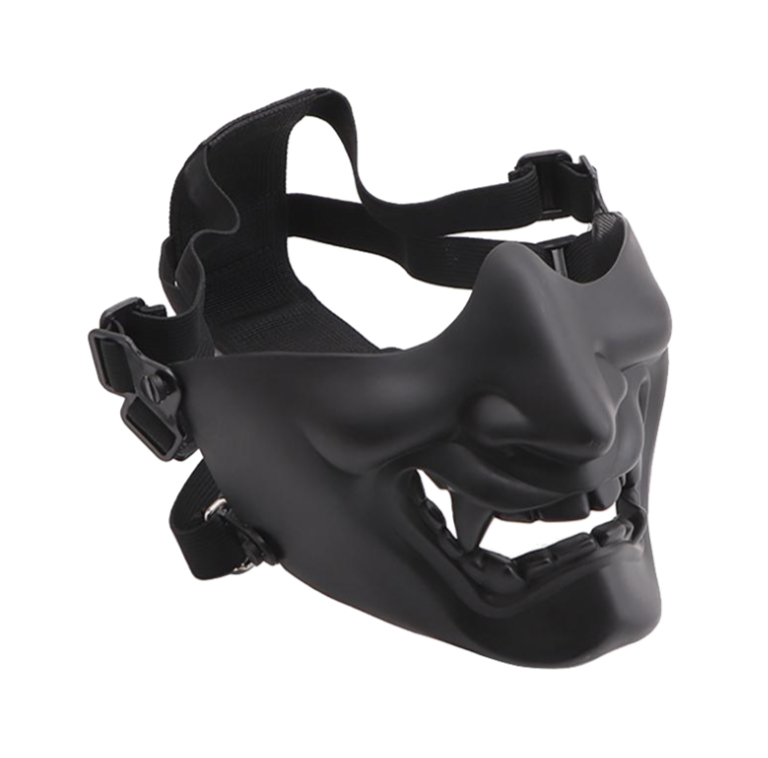 Маска Самурая Ghost of Tsushima Airsoft косплей Черный (MK001025) - фото 3