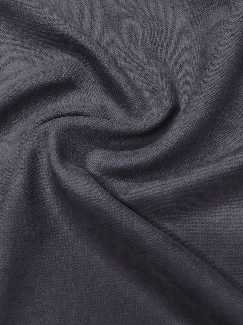 Тканина однотонна для штор Fonluk мікровелюр Сірий (Fonluk/30) - фото 3 Тканина однотонна для штор Fonluk мікровелюр Сірий (Fonluk/30) - фото 3