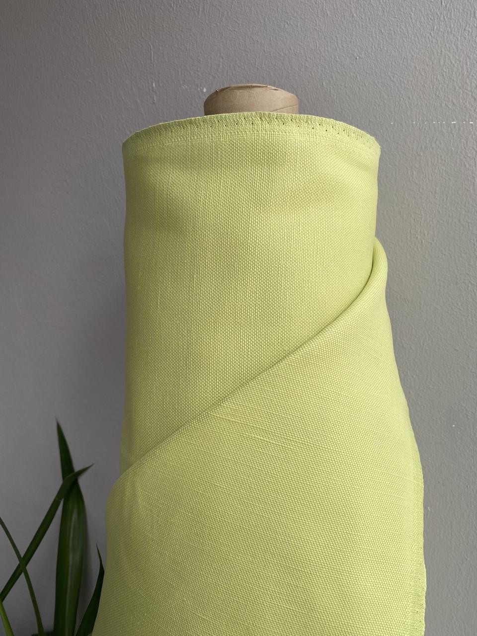 Ткань LINEN PLUS 45% лен 55% хлопок 155 см Салатовый (13497-1/1238)