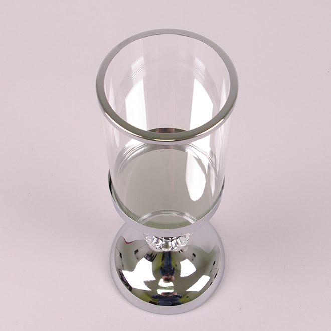 Підсвічник металевий Flora 33 см Срібний (36727) - фото 4 Підсвічник металевий Flora 33 см Срібний (36727) - фото 4