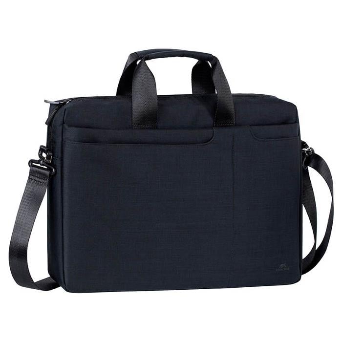 Сумка Rivacase Biscayne для ноутбука 15,6" легка та практична блискавка Чорний (620200)