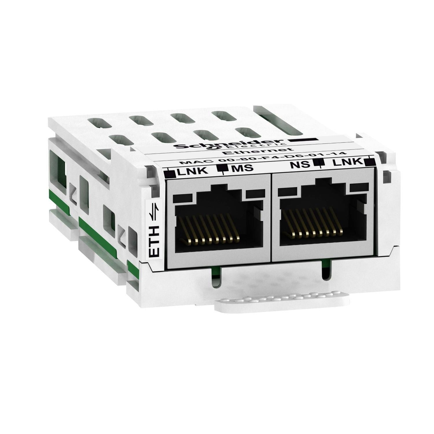 Карта коммуникационная Schneider Electric 1xRJ45/EtherNet/IP/1xRJ45/Modbus TCP для ATV32 (VW3A3616)