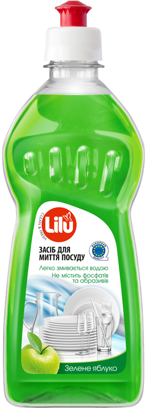Засіб для миття посуду LILU Зелене яблуко 500 мл (00000009427)