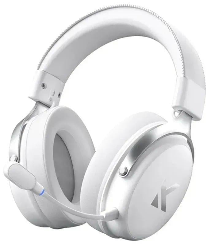 Наушники игровые беспроводные MChose V9 Pro 2.4G/Bluetooth/USB-C Белый (656)