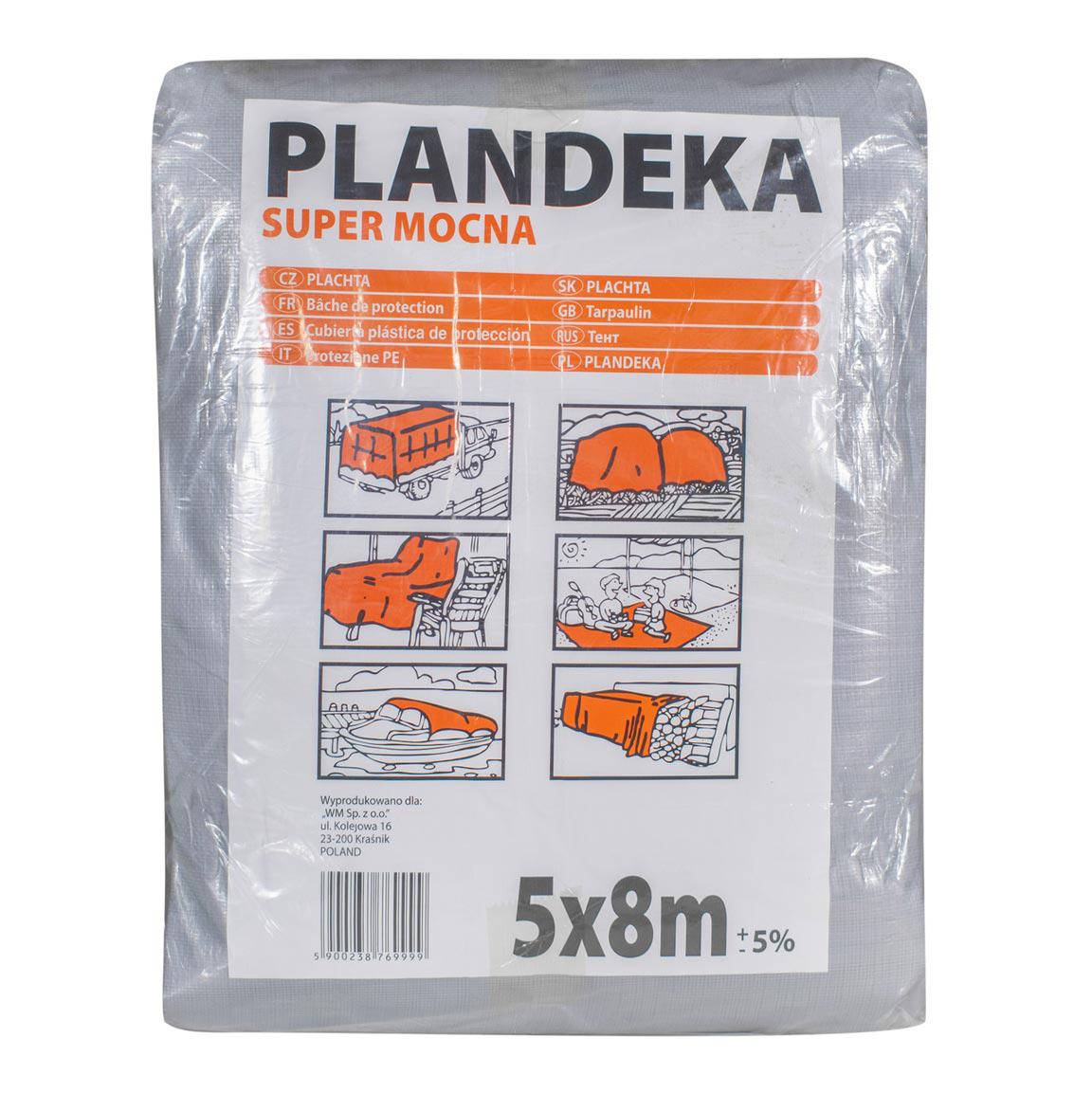 Тент тарпауліновий покривний Wimar PLANDEKA 160 г/м2 5х8 м (FSSТЕНТ00062) - фото 1 Тент тарпауліновий покривний Wimar PLANDEKA 160 г/м2 5х8 м (FSSТЕНТ00062) - фото 1