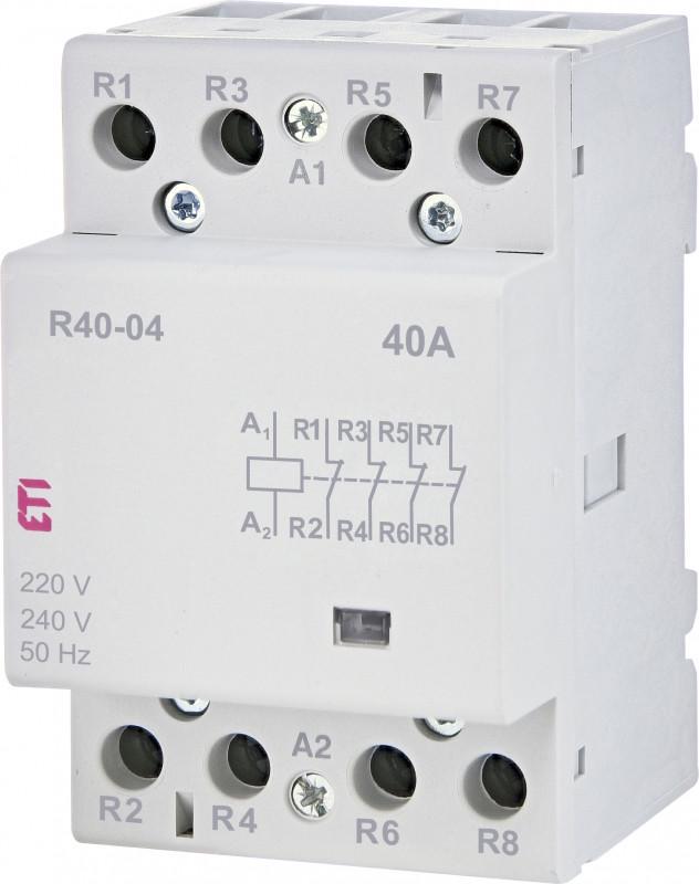 Контактор импульсный ETI R 40-04 4P 40А 4NC AC (2463440)