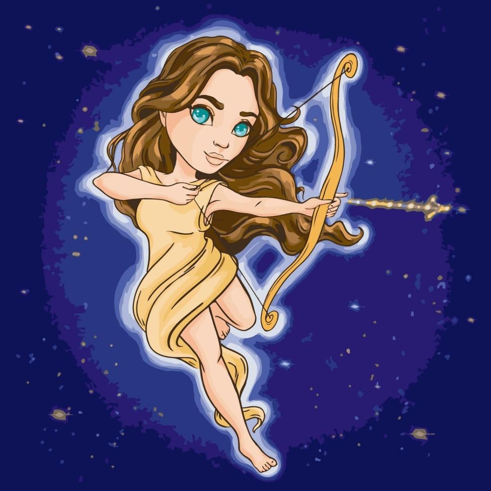 Картина по номерам ART CRAFT Знаки зодиака-Стрелец 40x40 см Разноцветный (PM-194-K-1049)