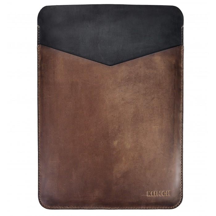 Чехол для MacBook 12' Klinch Leather Sleeve Top Cut Black/Brown Чехол для MacBook 12' Klinch Leather Sleeve Top Cut Black/Brown