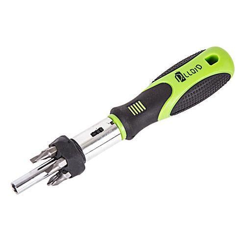 Викрутка реверсивна Alloid із комплектом насадок 7 шт.