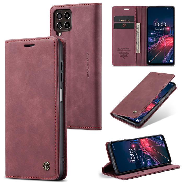Чехол книжка с магнитом Samsung Galaxy M53 M536 CaseMe Wine (29275-42)