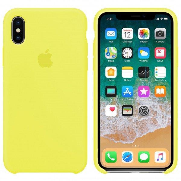Чехол-накладка Apple Silicone Case for iPhone X, Flash (HC)