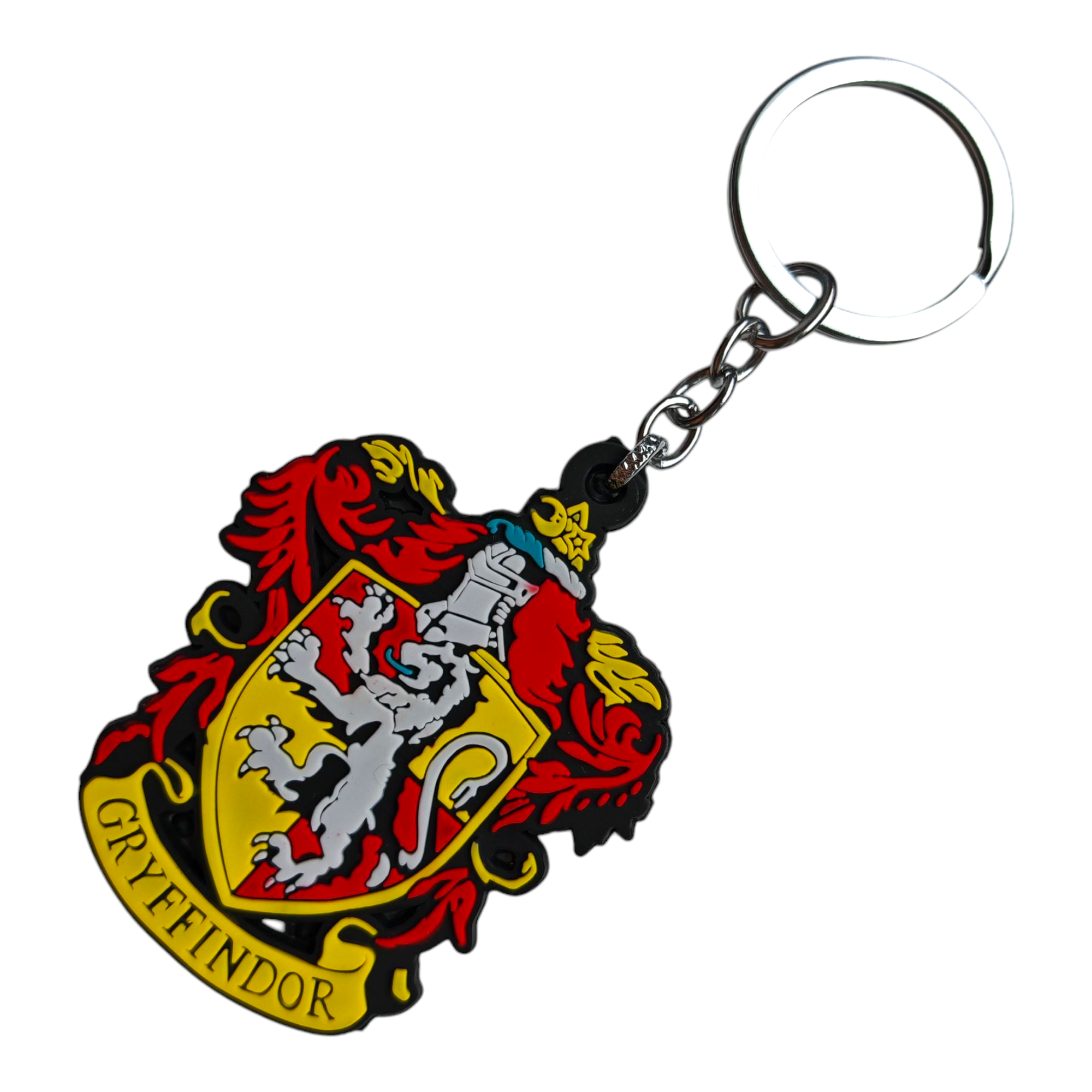 Брелок силиконовый двусторонний на тему Гарри Поттер герб Гриффиндора