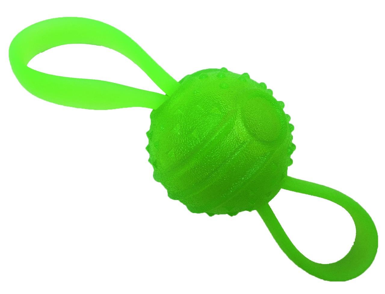 Игрушка для собак Croci Мяч с ручками силиконовый 25x7,3x7,3 см зелена (1199892415)