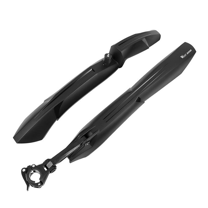 Крыло велосипедное West Biking 0714020 Black переднее и заднее брызговик для велосипеда - фото 2 Крыло велосипедное West Biking 0714020 Black переднее и заднее брызговик для велосипеда - фото 2