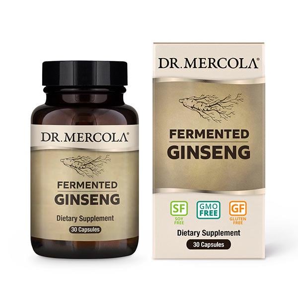 Натуральная добавка Dr. Mercola Fermented Ginseng 30 капс. (7108)