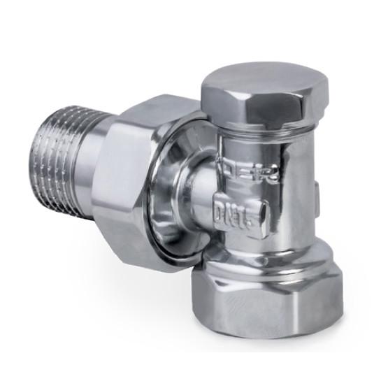 Вентиль радиаторный угловой KOER KR.902.CHR хромированный 1/2x1/2" (KR2821)