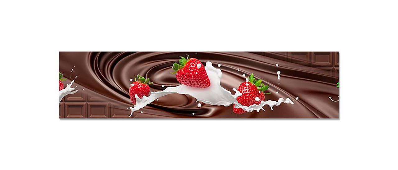 Наклейка виниловая на кухню Zatarga Клубника и Шоколад 600х2500 мм (1267839495) Наклейка виниловая на кухню Zatarga Клубника и Шоколад 600х2500 мм (1267839495)