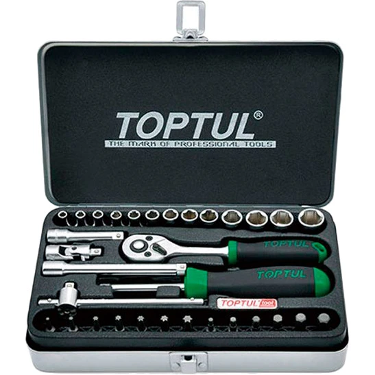 Набор инструментов Toptul для автомобилиста 1/4" 32 ед. (GCAD3204)
