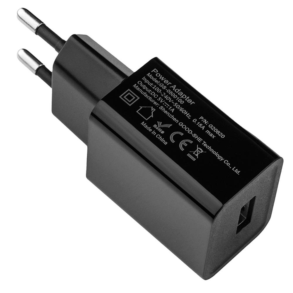 Адаптер живлення 5V1A USB GS-502A 5W Чорний (376452150)