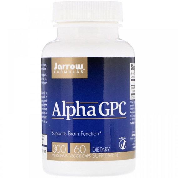 Комплекс Jarrow Formulas Alpha GPC для профилактики работы головного мозга 300 mg 60 Veg caps