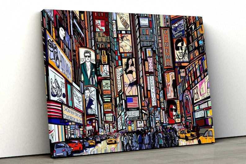 Картина на холсте KIL Art Арт улицы в Нью-Йорке 122x81 см (298)