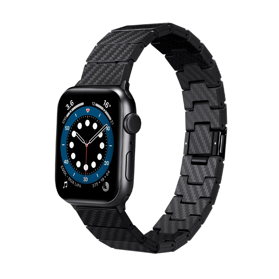Ремінець Pitaka Carbon Fiber Watch Band для Apple Watch 49/45/44 мм Modern Black/Grey (AWB2307)