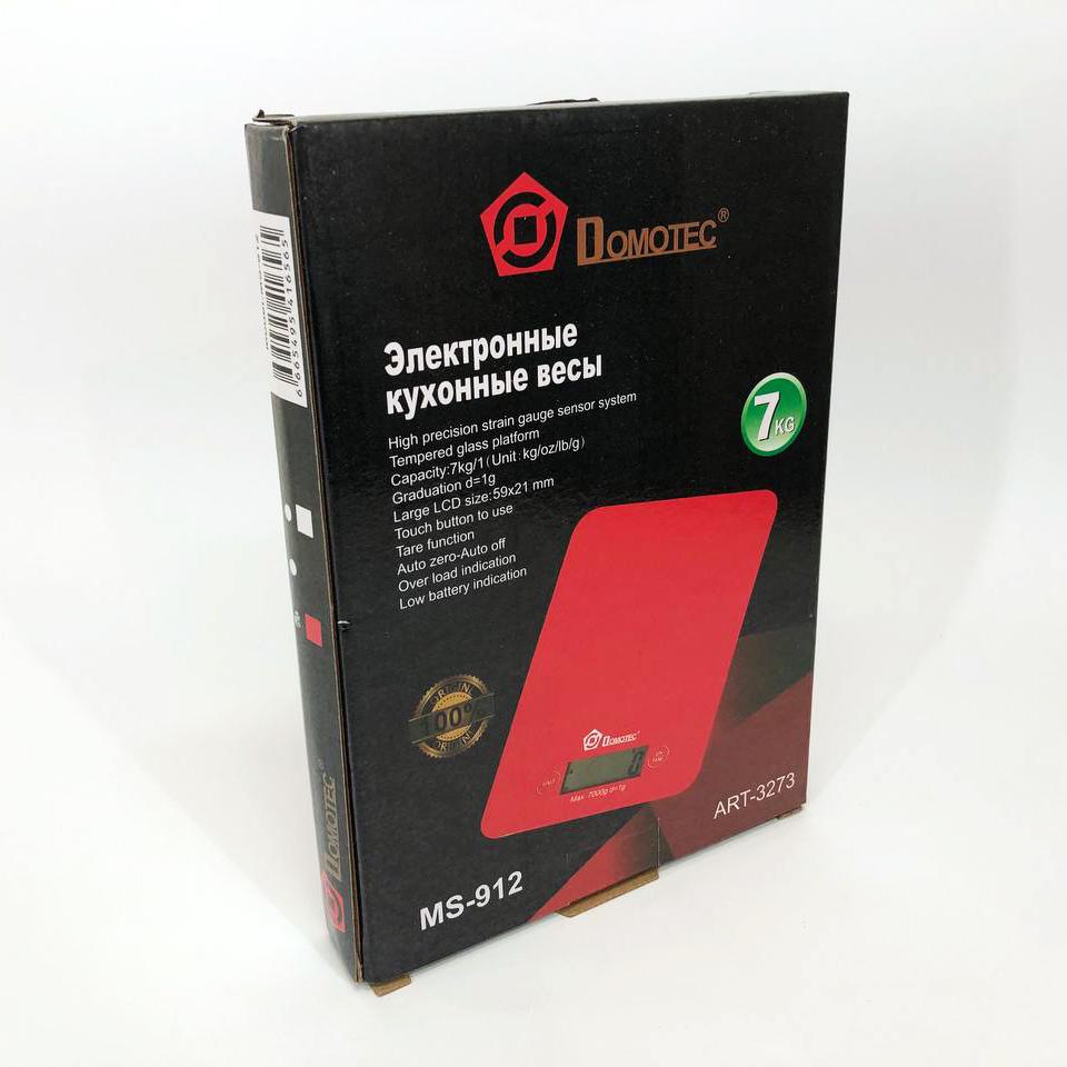 Весы кухонные Domotec MS-912 электронные до 5 кг Черный (4340-2d2da) - фото 4