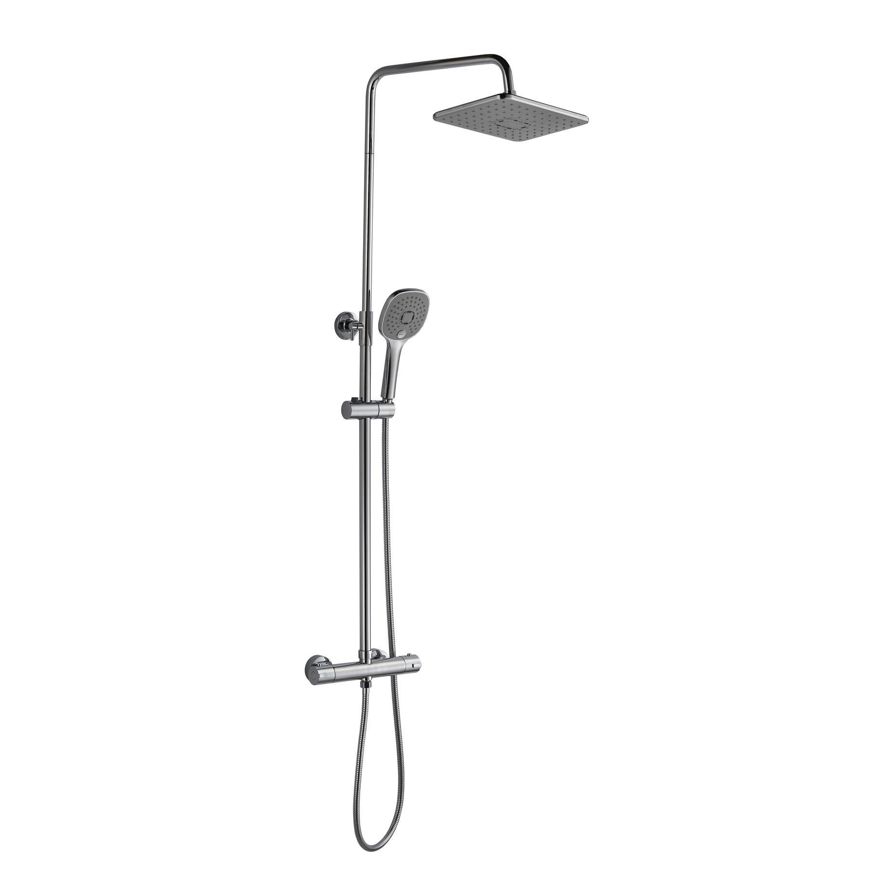 Душевая система с термостатом Globus Lux GDS-0040T 000020078 Хром (110355)