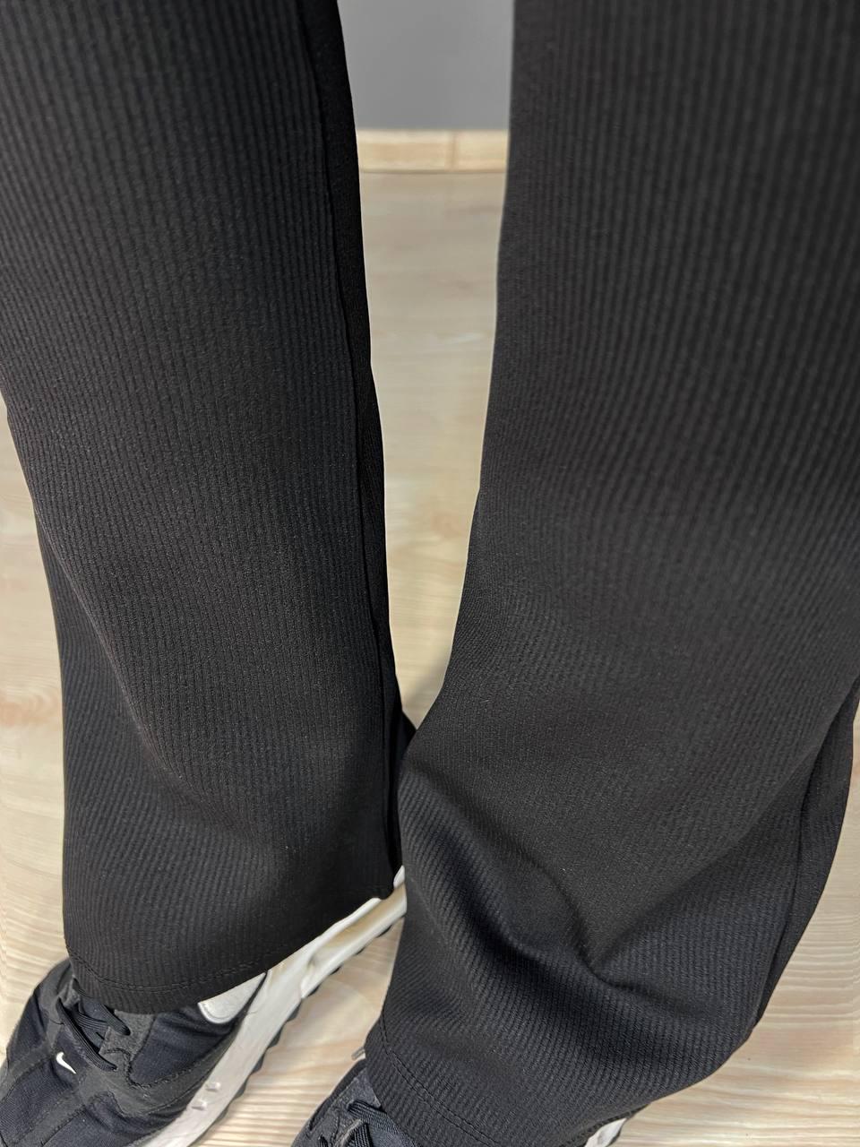 Лосини жіночі Prenses 608 кльош в рубчик S Чорний (26938703) - фото 6 Лосини жіночі Prenses 608 кльош в рубчик S Чорний (26938703) - фото 6