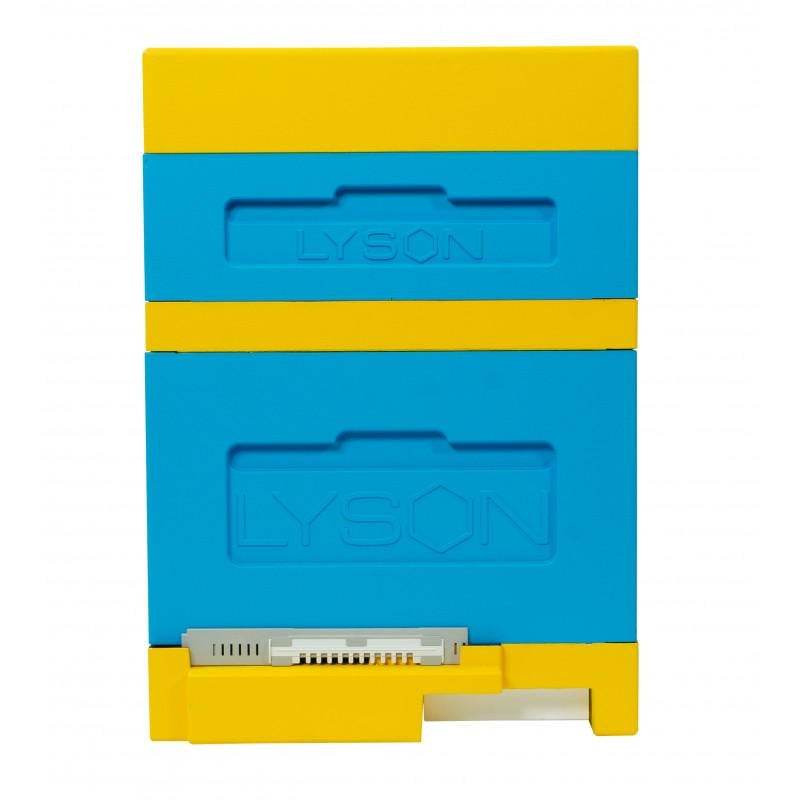 Вулик пінополістирольний Lyson Дадан на 12 рамок з гігієнічним дном на дві сім'ї фарбований