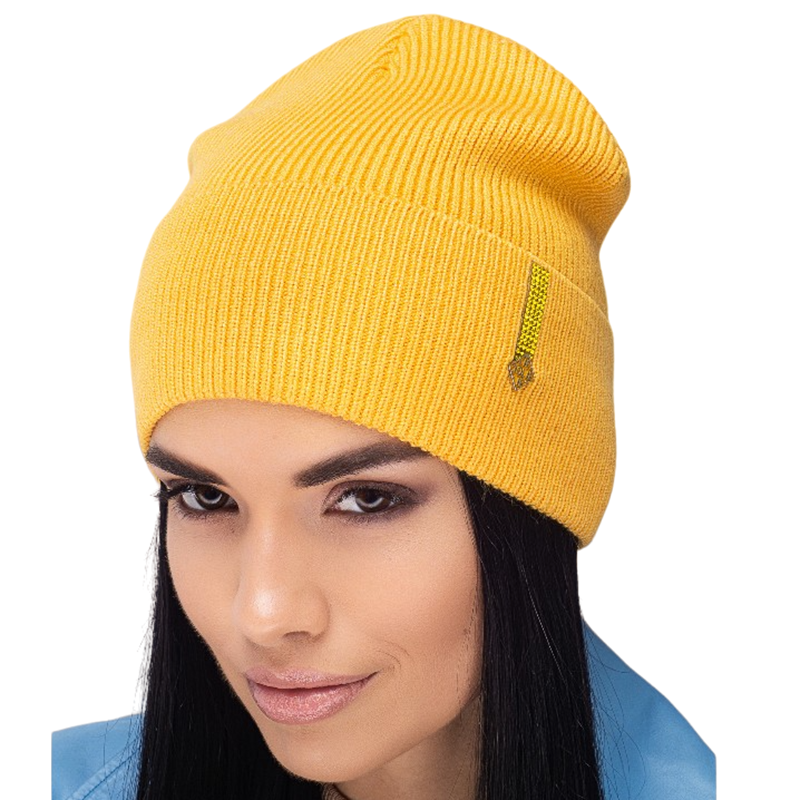 Шапка Leks КРАСОТА с манжетом на флисовой подкладке One size Солнечный (121214) Шапка Leks КРАСОТА с манжетом на флисовой подкладке One size Солнечный (121214)